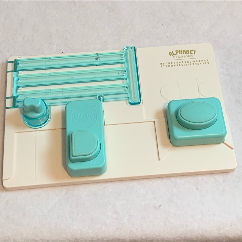 We R Memory Keepers alphabet punch board
